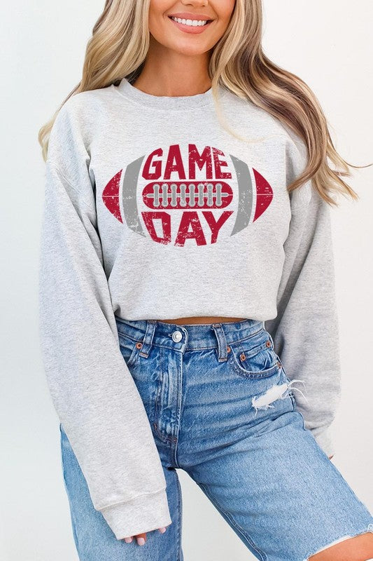 Game Day Football  Graphic Fleece Sweatshirts